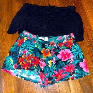 Set of 2 Tommy Bahama pj lingerie shorts super lightweight sexy short shorts